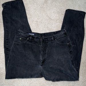 Lands’ End Women’s Black Jeans Size16T. Excellent condition